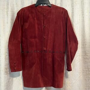 Red suede Jacket